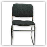 grey padded chair