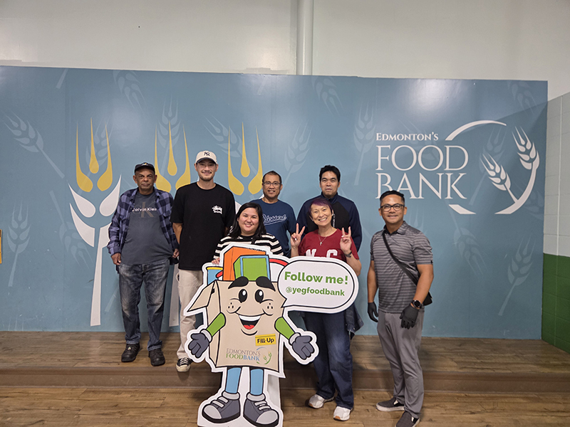 First day volunteering at Edmonton’s Food Bank | Goodkey Show Services