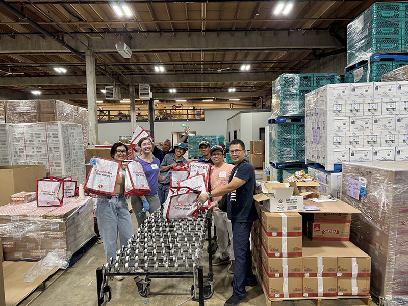 Our team helped prepare back-to-school bags | Goodkey Show Services