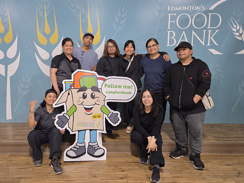 Another hardworking Goodkey team after a rewarding day of sorting donations and helping prepare food | Goodkey Show Services