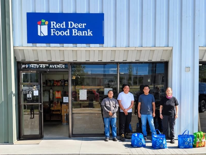 Our Red Deer crew dropped off donations at the Red Deer Food Bank | Goodkey Show Services