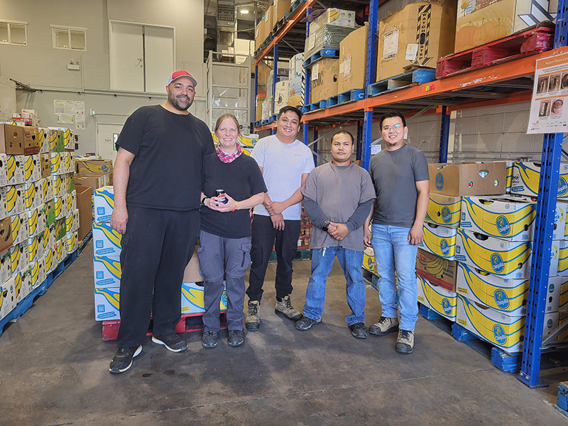 The Goodkey crew was happy to volunteer at the Red Deer Food Bank | Goodkey Show Services